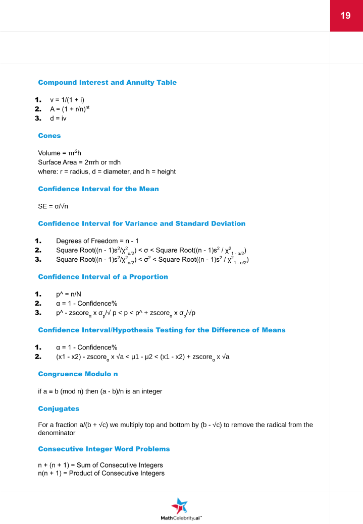 The Complete Math Shortcut Guide Formulas Unveiled – Math Celebrity