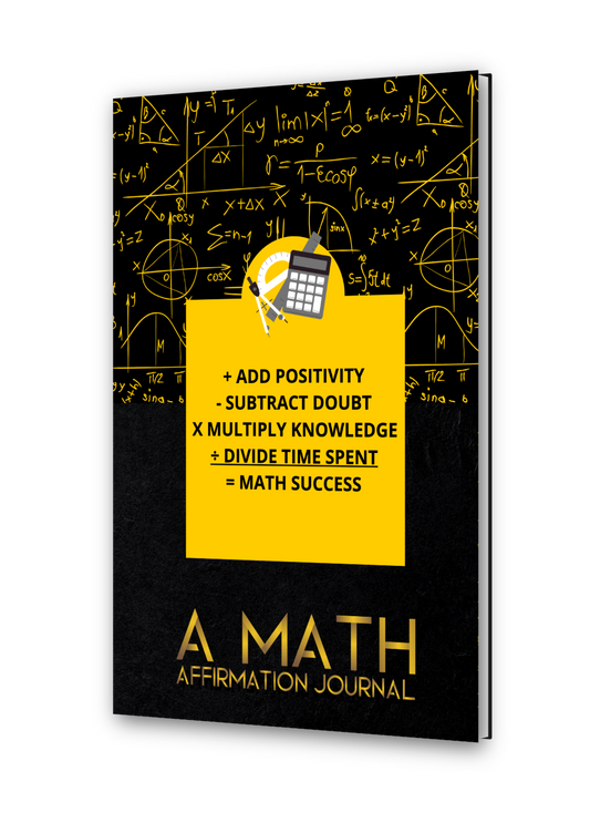 Math Affirmations Journal Hardcover - Math Celebrity